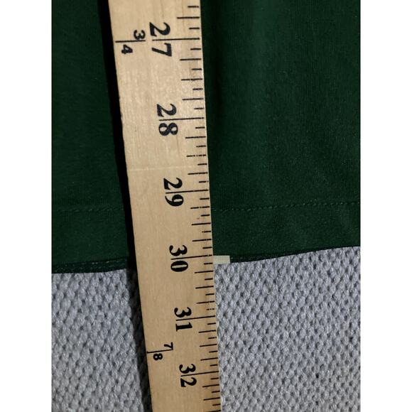 Nike Baylor University Polo Men's XL Green Logo Stripe Preppy Performance Golf - Picture 6 of 7